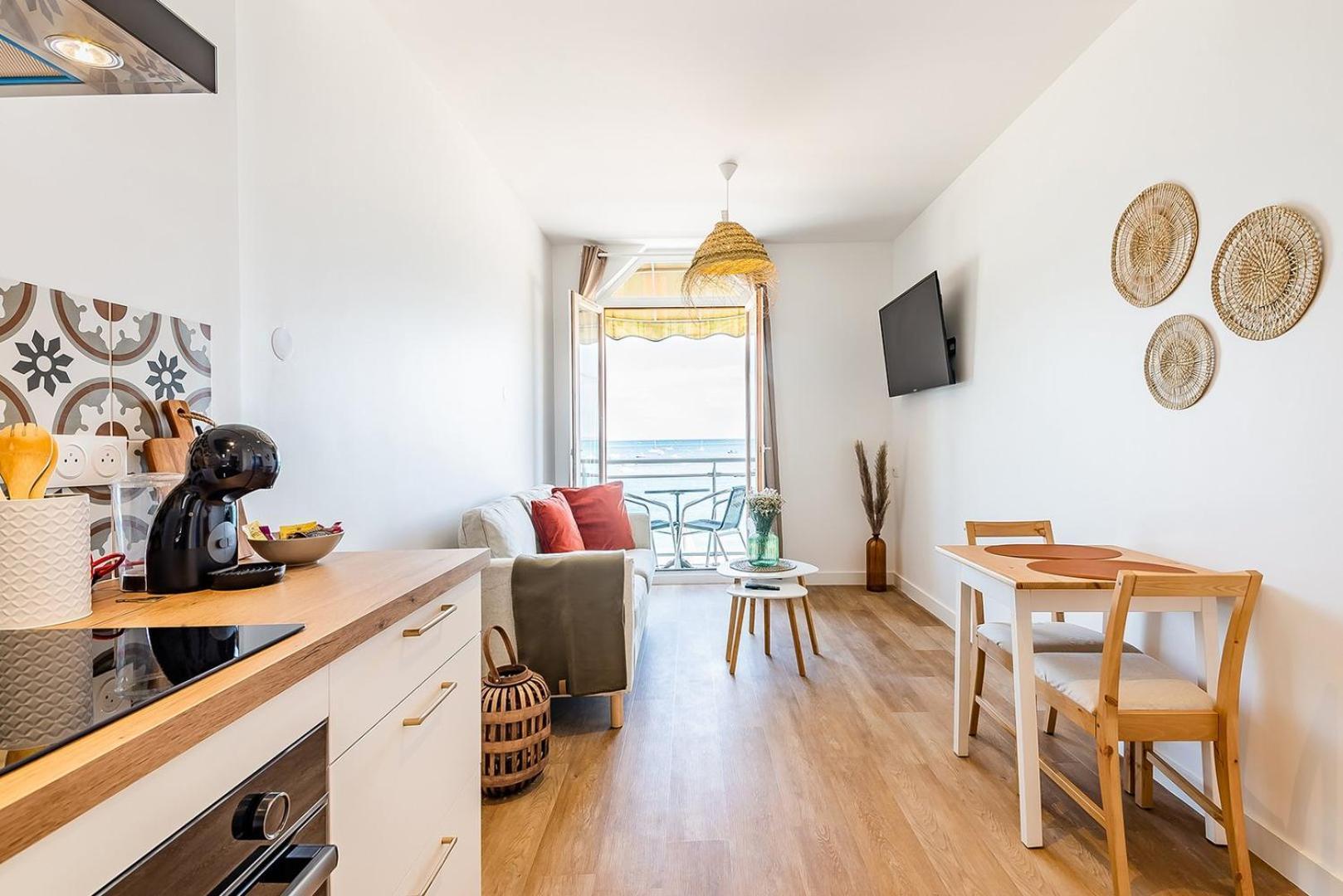 Les Pieds Dans L'Eau - Appartment 1 - Vue Mer Cancale Dış mekan fotoğraf